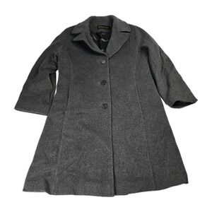 Levine Classics‎ LambsWool & Cashmere Blend Coat Jacket Womens Size 10P Italy